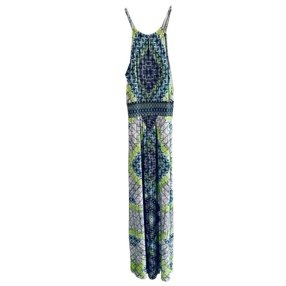 London Times Sleeveless Multicolored Maxi Dress 8 - Picture 2 of 7